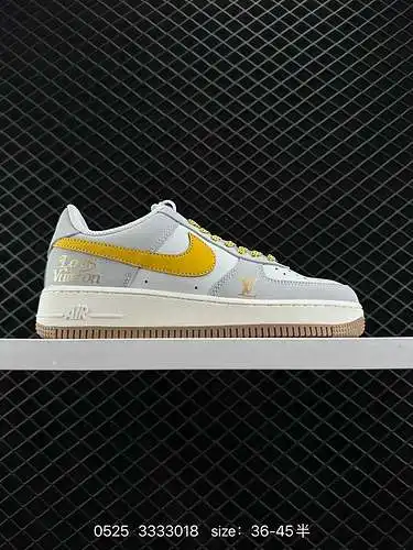 9 Oferta especial Zapatos deportivos de caña baja NIke Air Force '7 Low “LV Joint-Light Orange” Air 