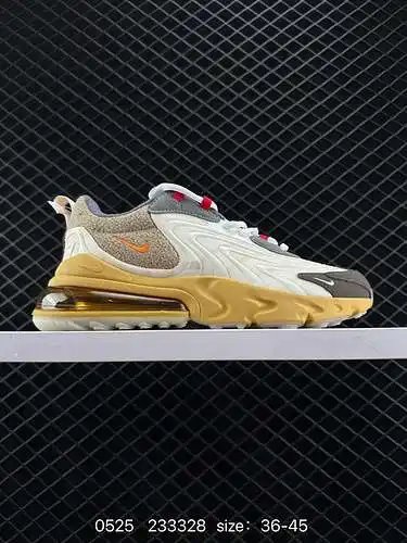 4 Nike Travis Scott x Nike React Air Max 27 React Cactus Jack Beige Takahashi Shield Series Zapatos 