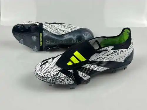 Llegada) Zapatillas de fútbol Adidas Falcon 24 totalmente tejidas de caña alta FG con cordones PREDA