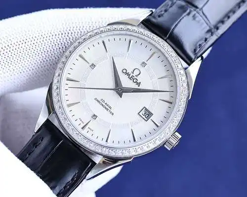 Omega blanco oro 750 800 diamante +50