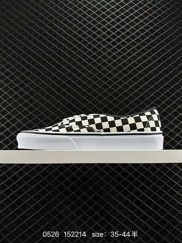 7 Vans checkerboard Aut zapatos de lona retro de moda neutros de corte bajo con tablero de ajedrez e