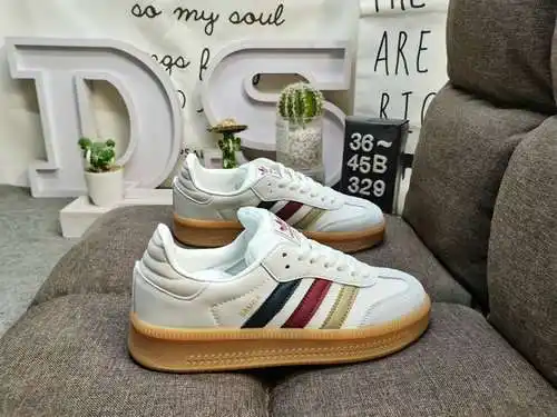 329DAdidas/AD Samba XLG Samba versión de suela extra gruesa serie de zapatillas deportivas casuales 