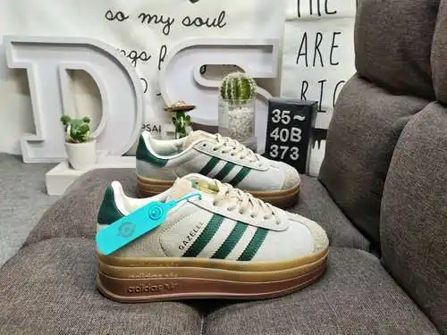 373DAdidas Originals Gazelle Bold W trébol de tres capas suela gruesa zapatillas deportivas retro ve