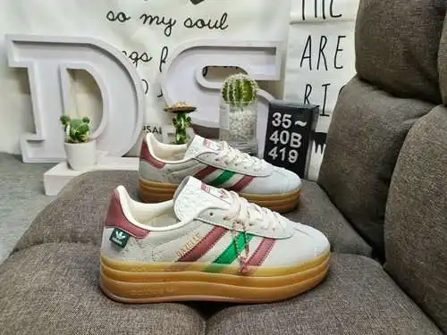 419DAdidas Originals Gazelle Bold W trébol suela gruesa de tres capas zapatillas deportivas informal