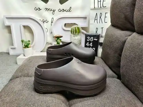 122Dadidas Adifom Stan Mule trébol zapatillas casuales de suela gruesa, zapatos que realzan, materia