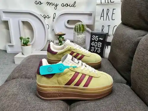 373DAdidas Originals Gazelle Bold W trébol de tres capas suela gruesa zapatillas deportivas retro ve