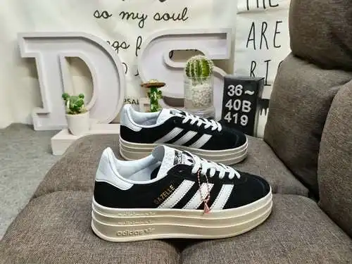 419DAdidas Originals Gazelle Bold W trébol suela gruesa de tres capas zapatillas deportivas informal
