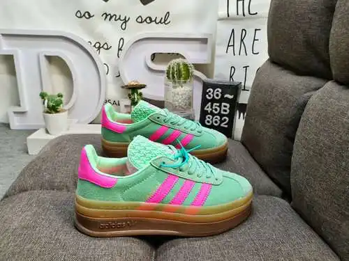 Yuan#DS-862DAdidas Originals Gazelle Bold W trébol suela gruesa de tres capas zapatillas deportivas 