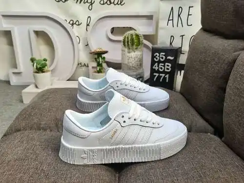 771DAdidas clover SAMBAROSE W Zapatillas plataforma suela gruesa zapatillas polivalentes calzado cas