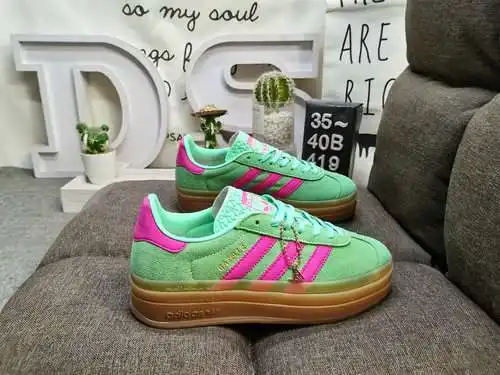 419DAdidas Originals Gazelle Bold W trébol suela gruesa de tres capas zapatillas deportivas informal