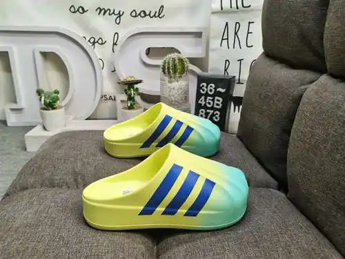 873Dadidas Adifom Stan Mule zapatillas casuales de suela gruesa con trébol, zapatos que realzan, mat