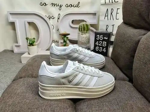 634DAdidas Originals Gazelle Bold W trébol de tres capas suela gruesa zapatillas deportivas retro ve