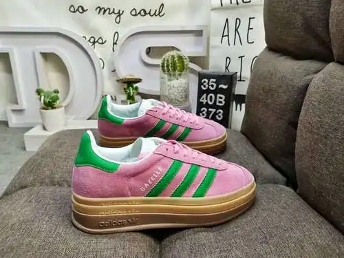 373DAdidas Originals Gazelle Bold W trébol de tres capas suela gruesa zapatillas deportivas retro ve