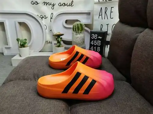 418Dadidas Adifom Stan Mule trébol zapatillas casuales de suela gruesa, zapatos que realzan, materia