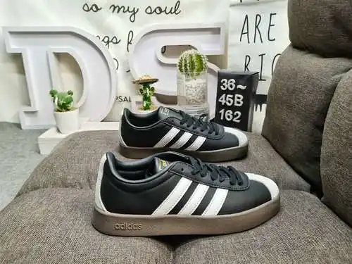 162D Adidas VL Court 2.0 NEO series zapatillas casual transpirables, cómodas y ligeras