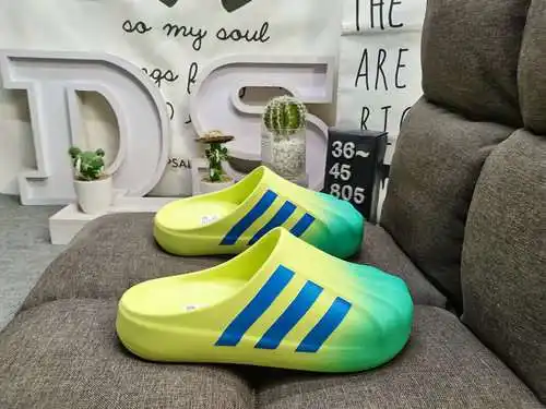 805Dadidas Adifom Stan Mule trébol zapatillas casuales de suela gruesa, zapatos que realzan, materia