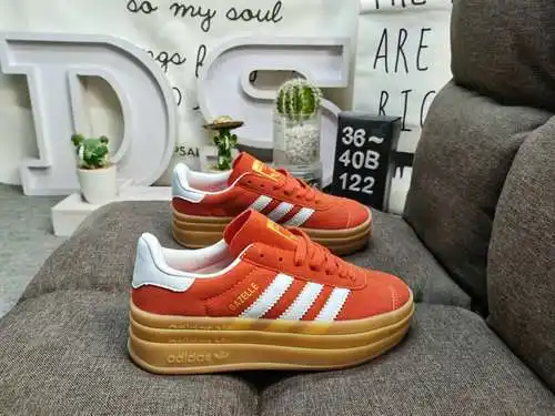 122DAdidas Originals Gazelle Bold W trébol suela gruesa de tres capas zapatillas deportivas informal