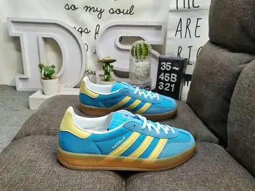 321D Zapatillas de deporte Adlidas originales Gazelle Indoor, auténticas, de tamaño medio, de nivel 