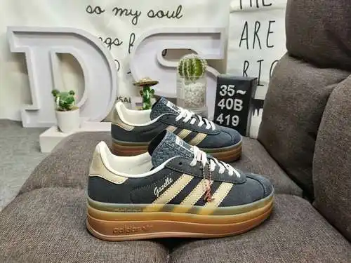 419DAdidas Originals Gazelle Bold W trébol suela gruesa de tres capas zapatillas deportivas informal