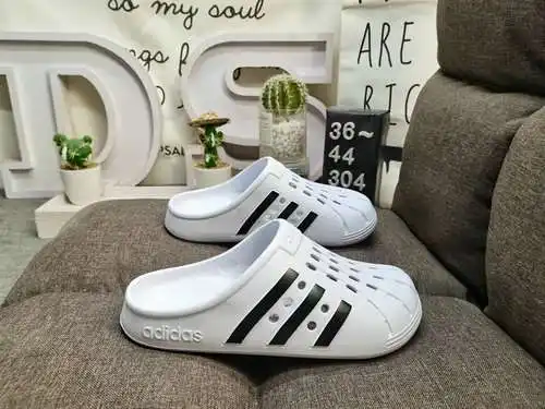 304DAdidas Adicane Slide zapatillas con puntera para hombre y mujer, zapatillas de playa estilo coco