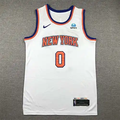 Knicks No. 0 Donté DiVincenzo Blanco