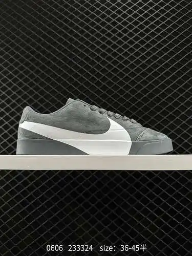 2 Nike Nike Blazer City Low LX Nike primavera caliente gamuza superior blanco y negro retro gancho g