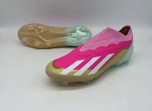(Llegó) Zapatos de fútbol Adidas X Series Messi Golden Globe Award tejidos impermeables FG sin zapat