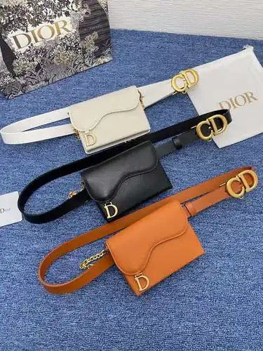 Riñonera Dior al por mayor Riñonera Dior para niñas al por mayor material de cuero genuino original 