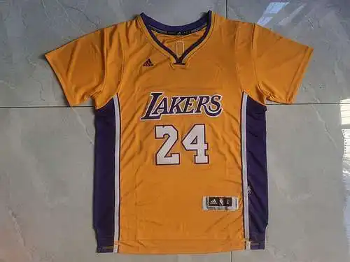 Adidas Lakers 24 Kobe Amarillo Manga Corta