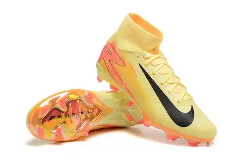 Llegada) Nike Mercurial Zapatillas de fútbol FG de punto impermeables y de caña alta con amortiguaci