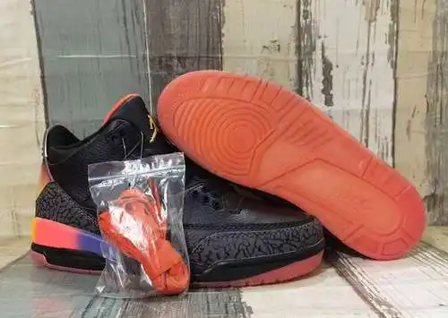 JORDAN 3 Zapatos de hombre coloridos negros 40--47