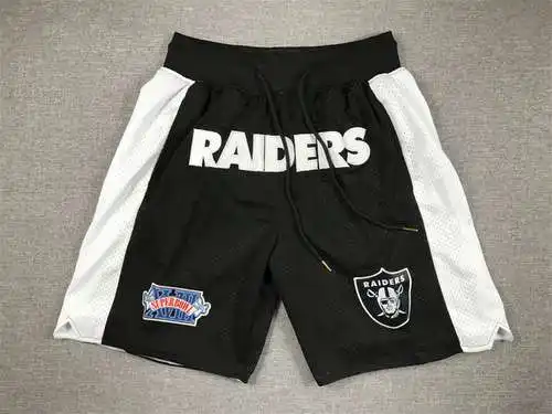 justdonpantalones de baloncesto justdon pantalones cortos negros del equipo de fútbol americano NFL 