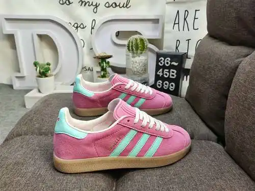 Las zapatillas de deporte de corte bajo Adidas Originals Gazelle Indoor trébol retro informales anti