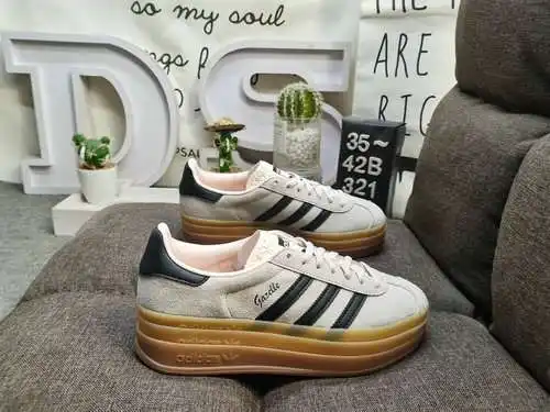 321DAdidas Originals Gazelle Bold W trébol de tres capas suela gruesa zapatillas deportivas retro ve