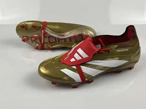 (Llegó) Zapatos de fútbol Adidas Falcon Essence totalmente tejidos de caña alta FG con cordones PRED