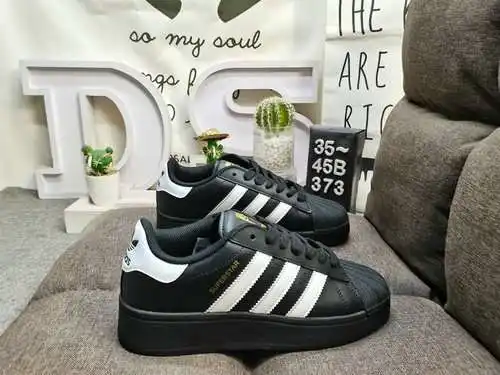 373D Adidas Originals SUPERSTAR W zapatillas deportivas clásicas con punta de concha para todo fósfo