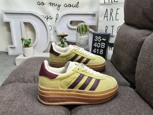 418DAdidas Originals Gazelle Bold W trébol suela gruesa de tres capas zapatillas deportivas informal