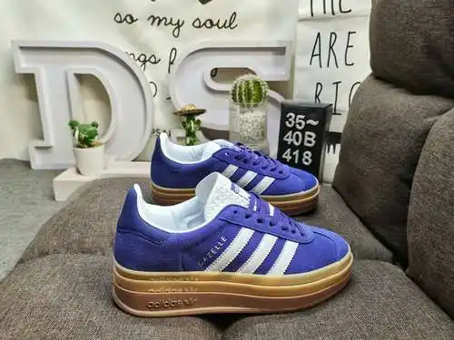 418DAdidas Originals Gazelle Bold W trébol suela gruesa de tres capas zapatillas deportivas informal