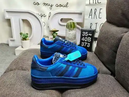 373DAdidas Originals Gazelle Bold W trébol de tres capas suela gruesa zapatillas deportivas retro ve