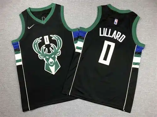 Ropa Infantil Bucks Talla 0 Lillard Negro