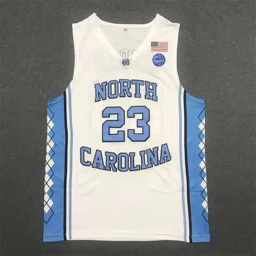 Jordan Universidad de Carolina del Norte No. 23 Blanco