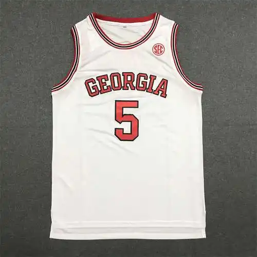Anthony Edwards University Edition No. 5 Cuello Redondo Blanco