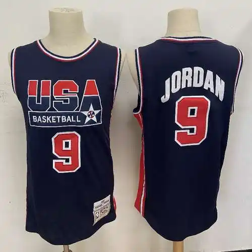Réplica del Dream Team de los Juegos Olímpicos de EE. UU. 1992 No. 9 Jordan Blue