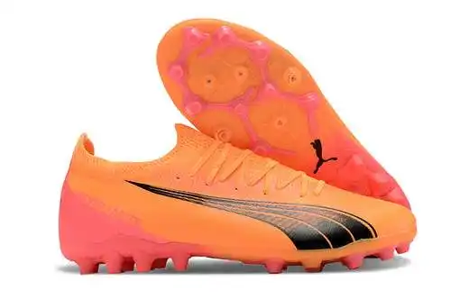 Llegada) Zapatillas de fútbol Puma ultraligeras totalmente tejidas e impermeables MG Spike Puma Ultr