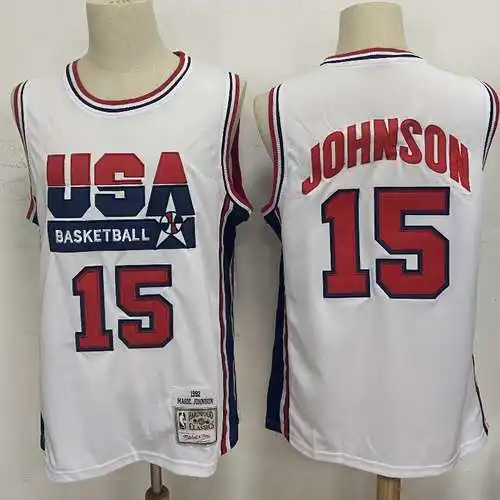Réplica del Dream Team de los Juegos Olímpicos de EE. UU. 1992 No. 15 Johnson White