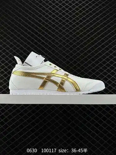 8 OnitsukaTiger/Onitsuka Tiger Mexico 66 Slip-ON ASICS lona baja modelo casual y versátil 83A962-2 T