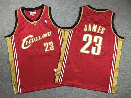 Ropa Infantil Cavaliers Nº 23 James Retro Rojo