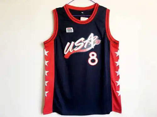 1996 Equipo de ensueño de los Juegos Olímpicos de Atlanta No. 8 Pippen Azul oscuro