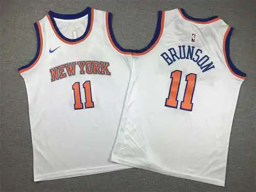 Ropa Infantil Knicks nº 11 Jalen Brunson Blanco