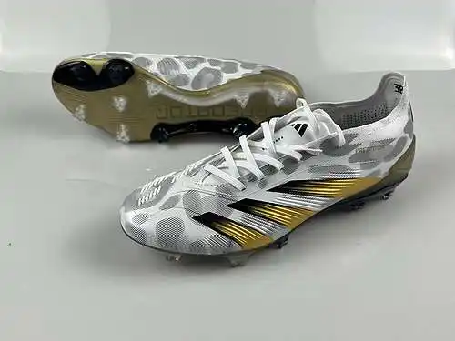 Llegada) Zapatillas de fútbol Adidas Falcon Essence totalmente tejidas de caña alta FG con cordones 